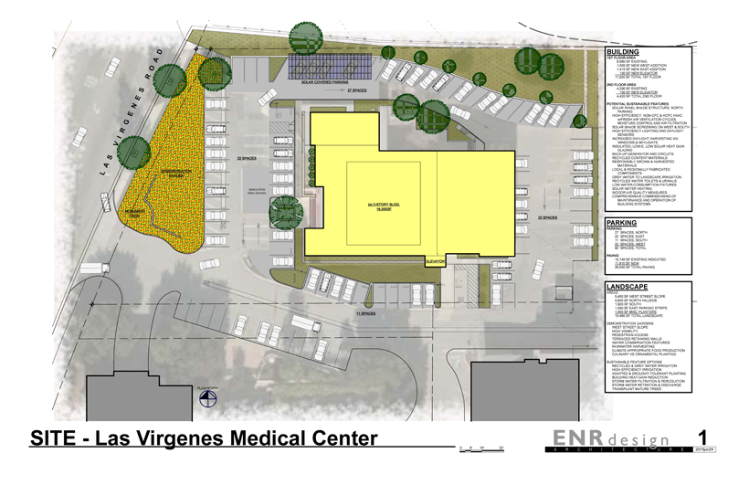 Las Virgenes Medical Center Addition & Remodel - ENR architects, Granbury, TX 76049 - Site Plan